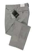 Bradley Heather Grey Luxury Wool Blend Suit Pants Plain Front