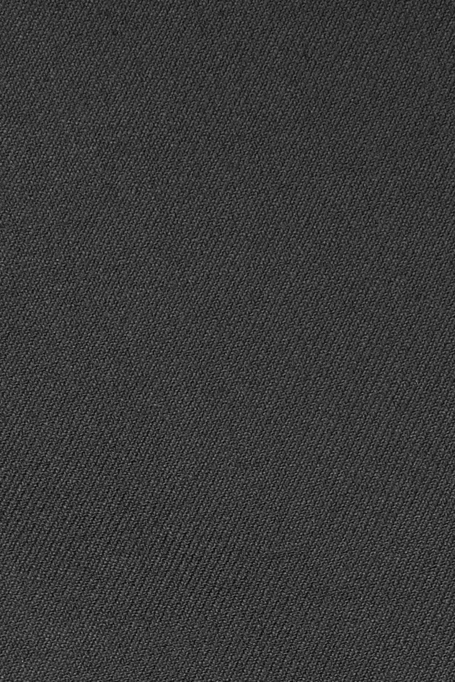 Logan Black Luxury Wool Blend Tuxedo Pants With Satin Stripe Plain Front